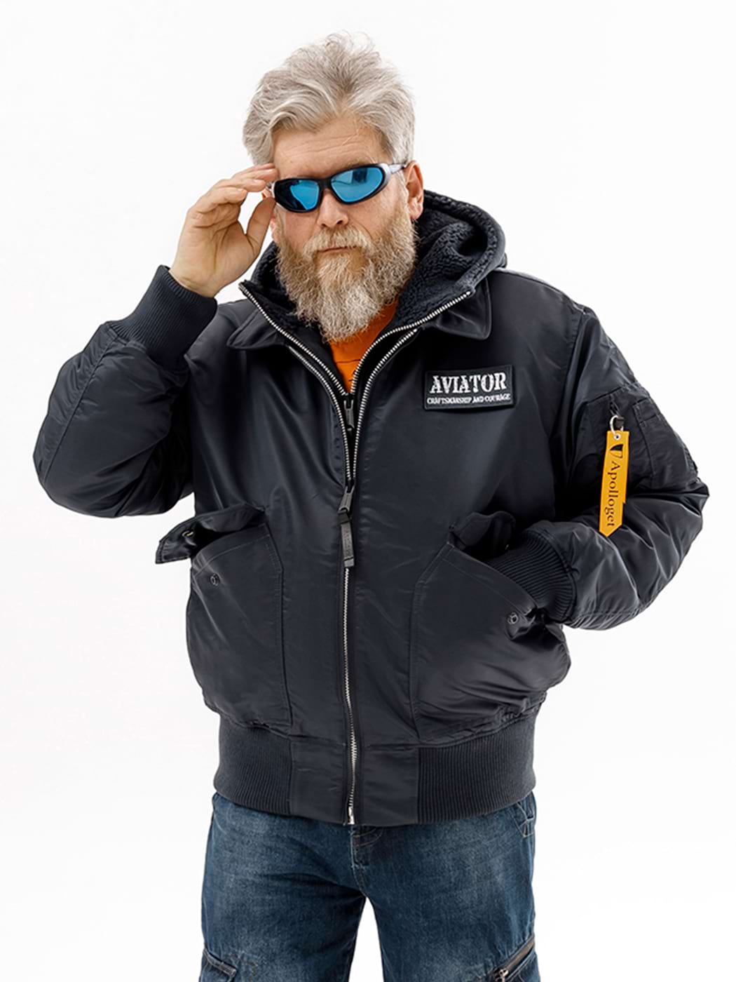 картинка Apolloget AVIATOR HD II Steel Blue/Gun metal от магазинаАполлогет